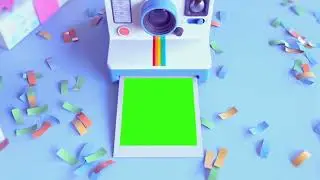 100% Free Green Screen - polaroid | Chroma Key Effect