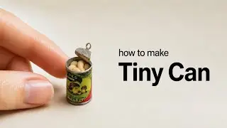 Miniature Canned Mushrooms DIY – Hyper Realistic Tiny Food Art!