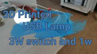 3D printed USB Lamp to use with my modular bracket/arm