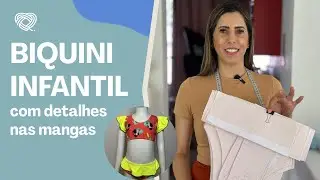 Manhã com a Selma #44 - Biquini Infantil com detalhes nas mangas