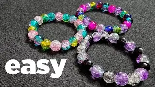 How to Make a Easy Stretchy Bead Bracelet - Tie Hack