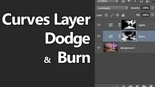 Curves Layer Dodge and Burn in Photoshop