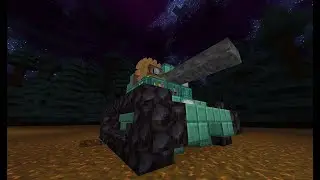Working Minecraft tank (Create Mod)