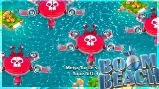 Boom Beach MEGA TURTLE Stages 1-15! New Abilities and Walkthrough!