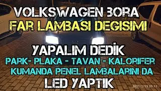 VOLKSWAGEN BORA FAR AMPULÜ | PARK - PLAKA - TAVAN LED LAMBA DEĞİŞİMİ | Racing Vision H4 Far Ampulü
