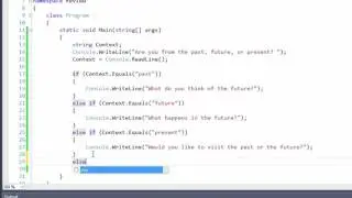 C# Programming: Boolean expressions, if-else, switch, and enum