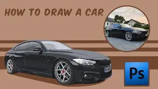 How to draw a car using adobe photoshop