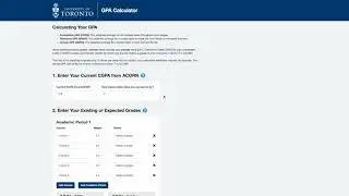 U of T GPA Calculator