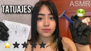 ASMR tatuajes en el peor lugar 😨 tattoo studio