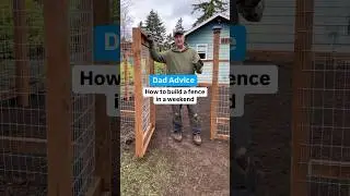 How to build a garden fence. 