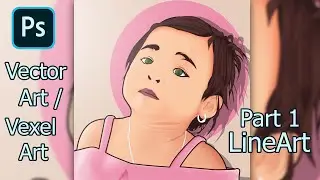 How to create art with Pen Tool | Photoshop Tutorial - Part 1 Lineart
