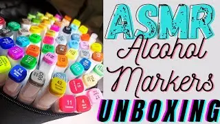 Unboxing ASMR-Stationery | Alcohol Markers Unboxing | ASMR therapy | Stationery pal