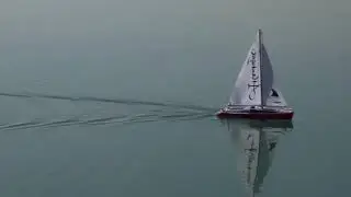 Zdalnie sterowana żaglówka Atlantique yacht 38cm dwa silniki