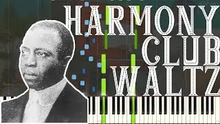 Scott Joplin - Harmony Club Waltz 1896 (Ragtime Piano Waltz Synthesia)