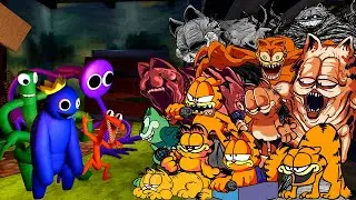 Garfield Vs Rainbow Friends | Friday Night Funkin x Gorefield V2