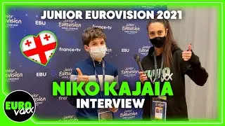 GEORGIA JUNIOR EUROVISION 2021: Niko Kajaia - Let's Count The Smiles (INTERVIEW after 2ND REHEARSAL)