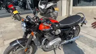英国凯旋复古机车T120 1200cc排量 前后abs 辐条轮带abs摩托车