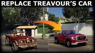 REPLACE TREAVOUR ORIGINAL CAR TO GMC SIERRA 2020  l  GTA V MODS