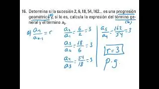 Actividad 16 Progresiones geométricas