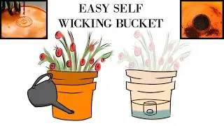 EASY SELF WATERING WICKING BUCKET