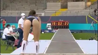*HOT* Track And Field Beauty | Sophie Ullrich Tripple  Jump #Highlight