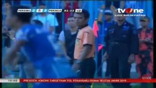 Wow ini peluang di menit menit akhir Persiba VS Persela  (2-2) 23/7/2017