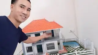 Build a Japanese-style House Mini World Just From Sand And Cement (Full). Build House Mini World.