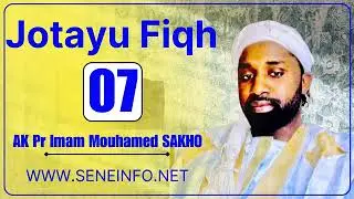 Jotayu Fiqh: Al Makrouh (Le détesté) Avec Pr Imam MOUHAMED SAKHO