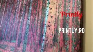 Klimt canvas Tannenwald video PRINTLY RO