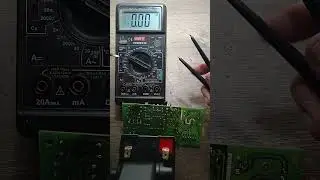 Проверка конденсаторов прямо в плате.