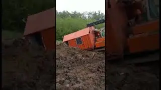 трелевочник (АПС) и грязь #работа #вахта