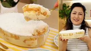 MELHOR SOBREMESA DE ABACAXI DA VIDA - RECHEIO CREME MARAVILHOSO - TORTA PAVÊ DE ABACAXI-Dika da Naka