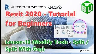 how to use Split tool in Revit | Split Elements in Revit | Using the Modify tools in Revit