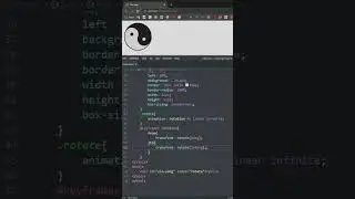 Yin-Yang animation in HTML and CSS