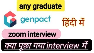 genpact interview experience|genpact interview questions and answers|genpact zoom interview||