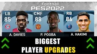 PES 2022 MOBILE |PLAYERS RATING|PLAYERS RATING UPDATED|LEAKED FROM KONAMI|NEW CHANGES