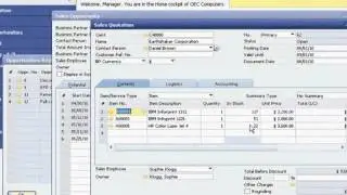 SAP Business One  CRM Demo