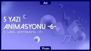 After Effects Yazı Animasyonu I Text Animations in After Effects 