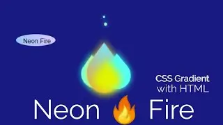 Neon Fire Effect | CSS gradient and animation with keyframes