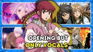🎶GUESS THE ANIME OPENINGS BY VOCAL ONLY 🤯🔥| ANIME QUIZ
