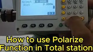 How to Use Polarize function in total Station  #FOIF #Polarize #totalstation