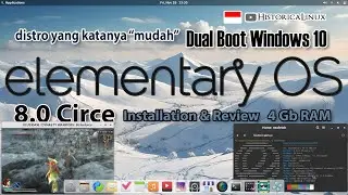 Yuk Install Elementary OS 8.0 Circe | Dual Boot Windows 10 | 4 Gb RAM