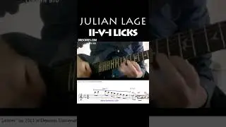 ALTERED DOMINANT lick over II V I by Julian Lage