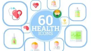 Health Medical Laboratory Medicine Animation - Flat Icons and Elements - After Effects Template