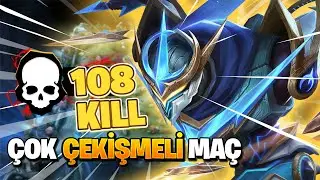 108 KILL ÇIKAN ÇOK ÇEKİŞMELİ MAÇ - GUSION - Mobile Legends
