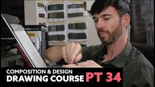 Composition and Design Drawing Course - Terminator and Core Shadow (Part 34)
