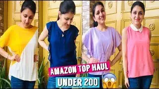 Amazon Top haul under ₹200 || Most affordable top haul ever || College lookbook || Amazon Top haul