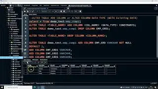 HOW TO ADD COLUMN, ALTER TABLE, ADD COLUMNS WITH CONTRANTS, MODIFY DATA TYPE IN POSTGRESQL VD#76