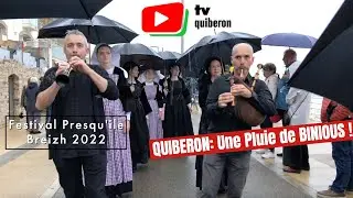 QUIBERON | 🥁 🎶  Les Binious du Festival Presqu'ile Breizh 2022 / Parade   | TV Quiberon 24/7