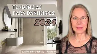Sete tendências para banheiro em 2024 em projetos incríveis